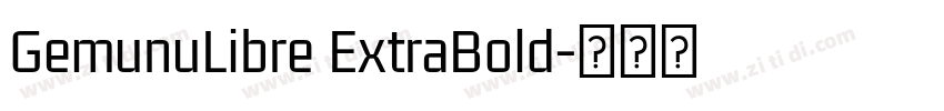 GemunuLibre ExtraBold字体转换